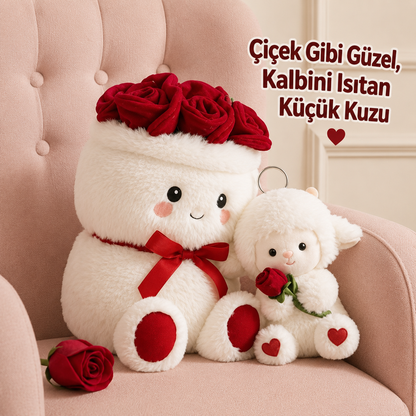 Çiçekli Gül Aromalı Sütlü Puff Buketi